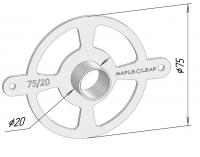 Копировальное кольцо 20/75 с ушками (Интерскол)